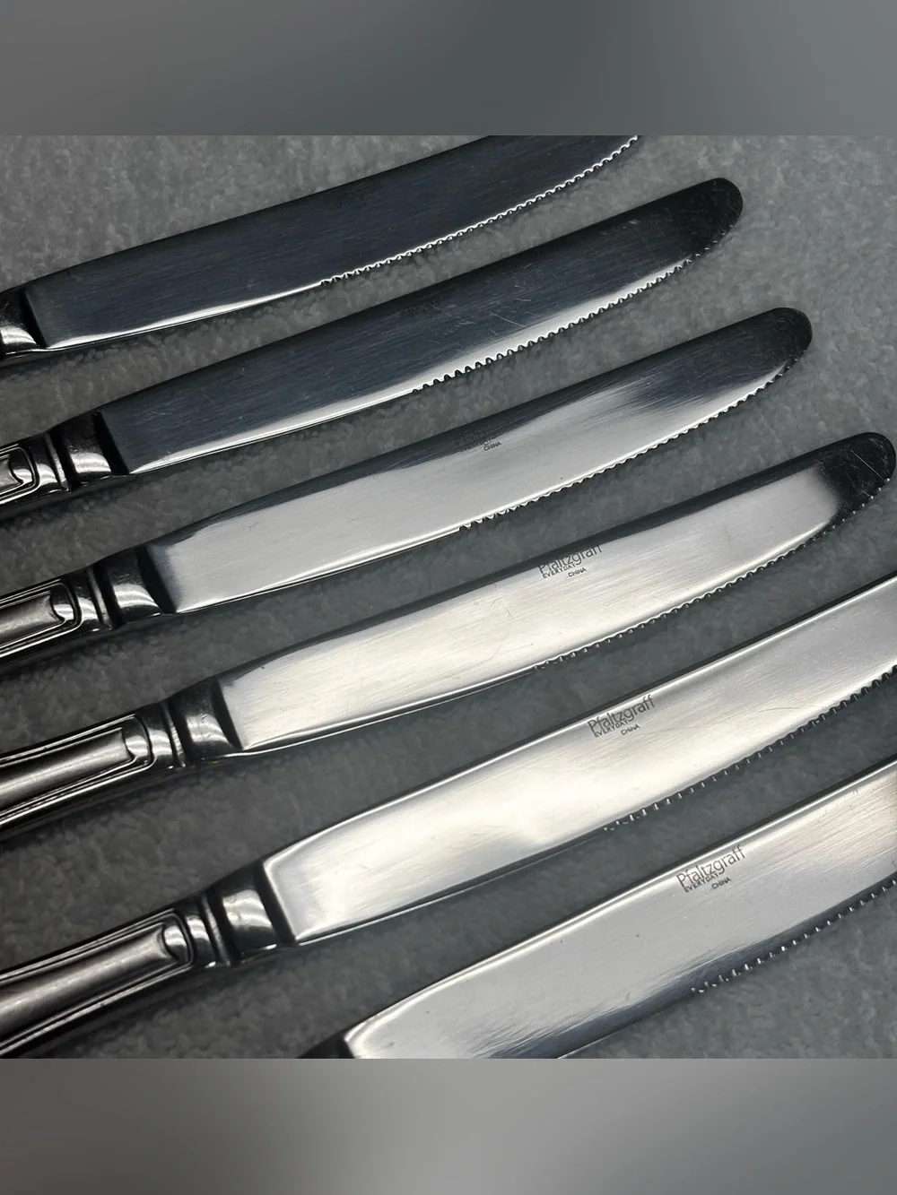 Pfaltzgraff EDGEHILL FROST Stainless - Set of 6 Dinner Knives